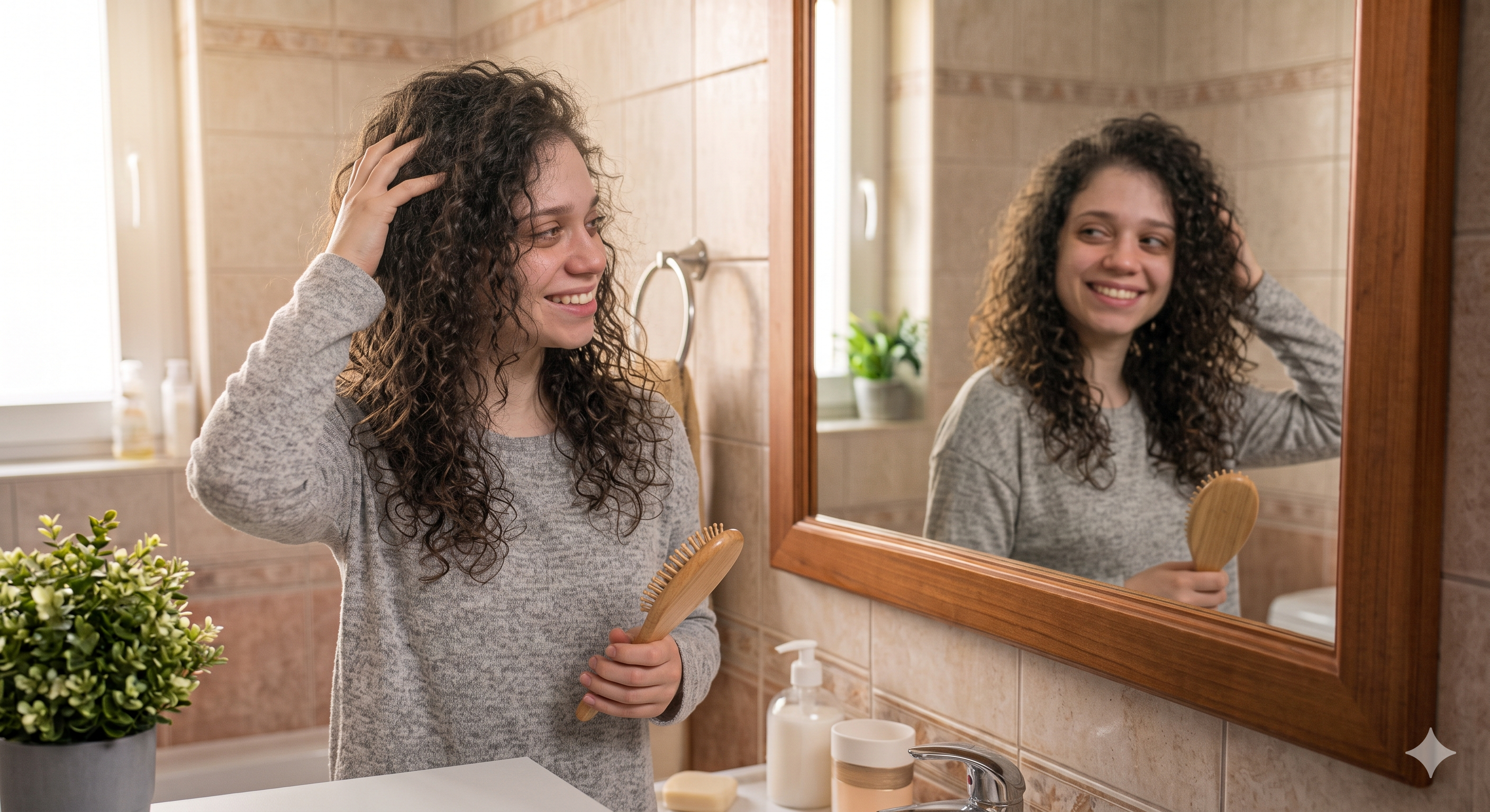 Mulher feliz após tratamento